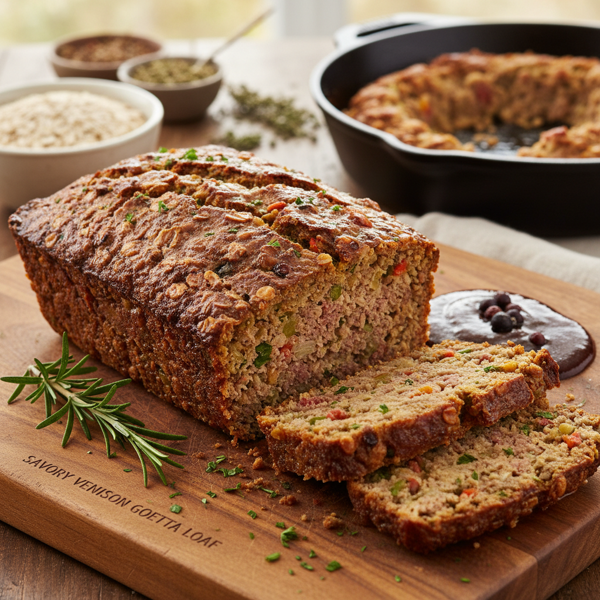 Savory Venison Goetta Loaf recipe