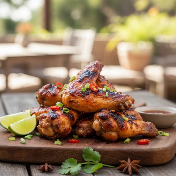 Savory Vietnamese Grilled Chicken Wings with Honey Soy Marinade recipe