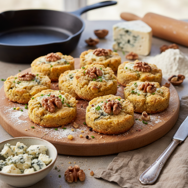 Savory Walnut-Blue Cheese Shortbread Bites recipe