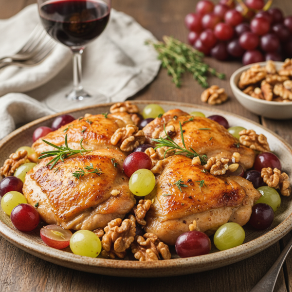 Savory Walnut-Grape Chicken Delight recipe