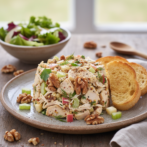 Savory Walnut Chicken Salad Delight recipe
