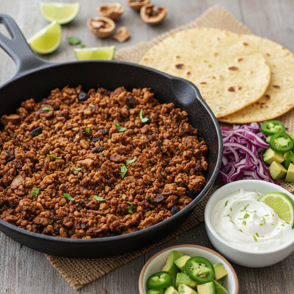 Savory Walnut Taco Crumble recipe
