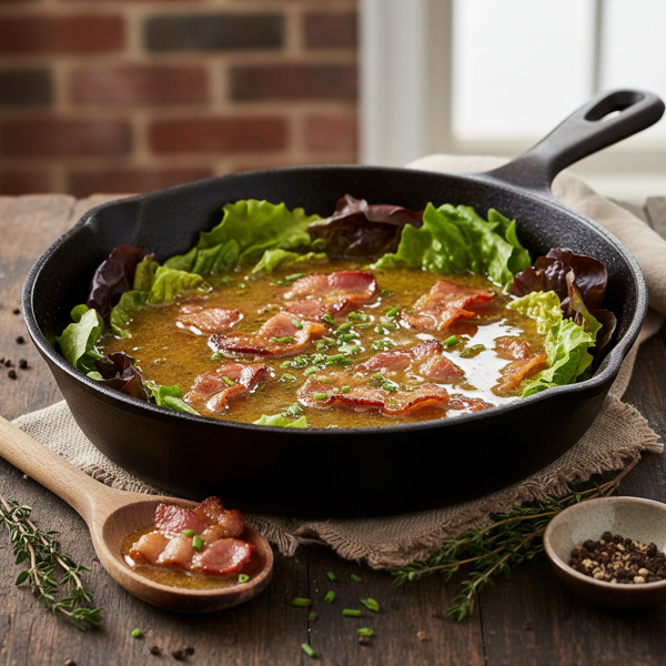 Savory Warm Bacon Dressing recipe