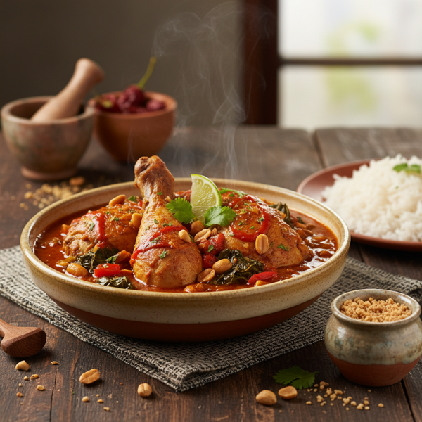 Savory West African Chicken and Peanut Stew recipe
