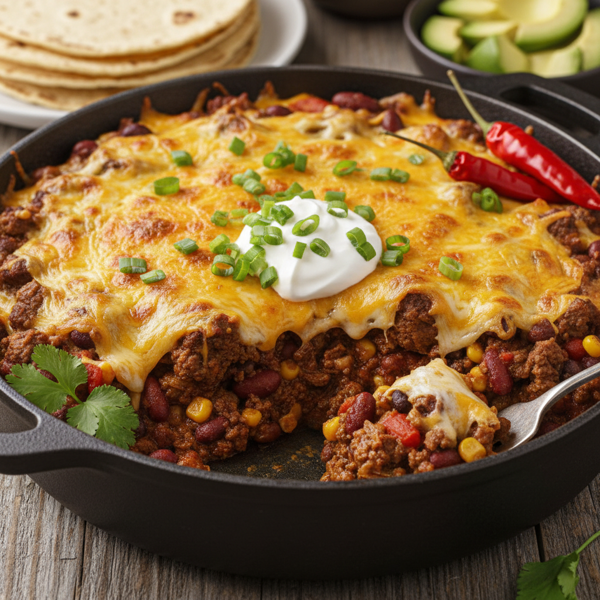 Savory Western Chili Bake recipe