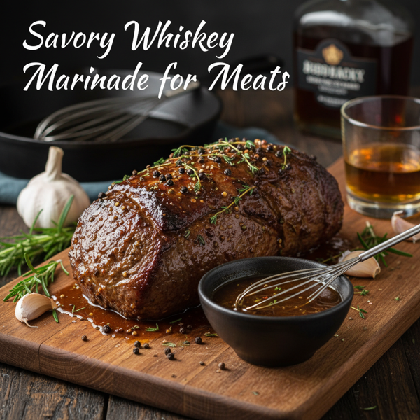 Savory Whiskey Marinade for Meats recipe