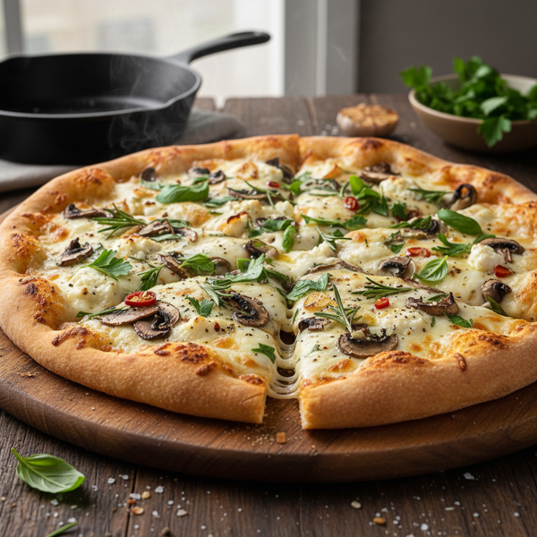 Savory White Pizza Delight recipe