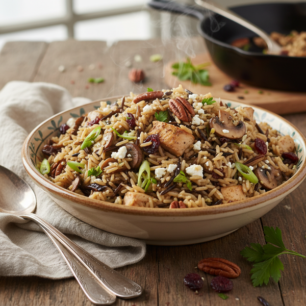 Savory White & Wild Rice Pilaf recipe