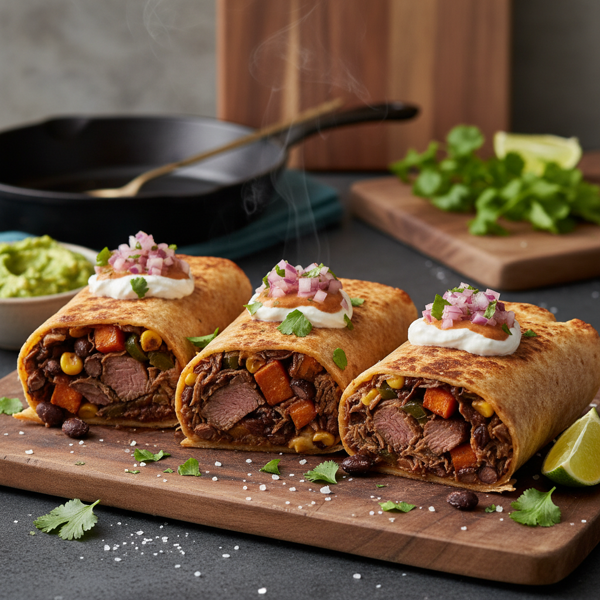 Savory Wild Game Burritos recipe
