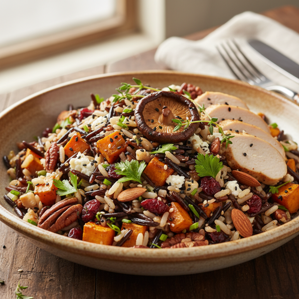 Savory Wild Rice Medley Salad recipe