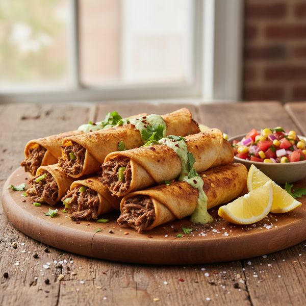 Savory Zesty Beef Tortilla Rolls recipe