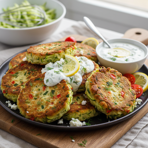 Savory Zucchini Delight Cakes recipe