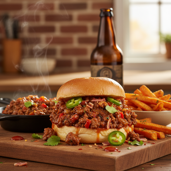 Savory & Spicy Sweet Sloppy Joes recipe