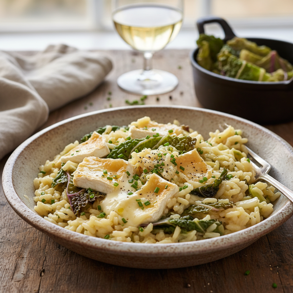 Savoy Cabbage & Camembert Risotto recipe