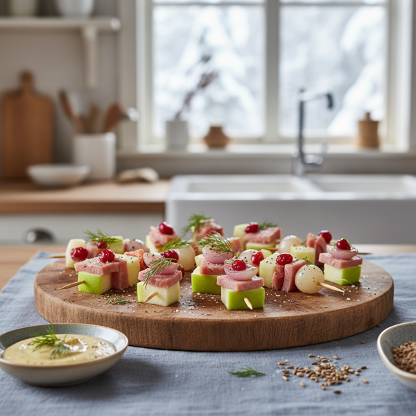 Scandinavian Ham and Apple Bites recipe