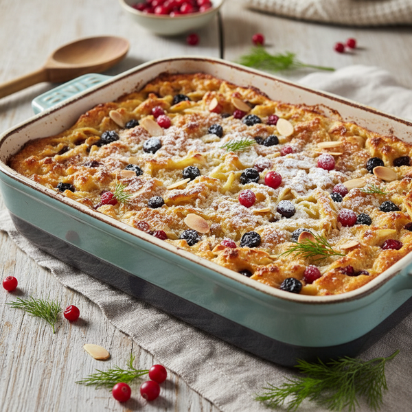 Scandinavian Sweet Noodle Bake recipe