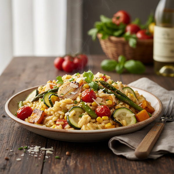 Seasonal Vegetable & Parmesan Rice Medley recipe