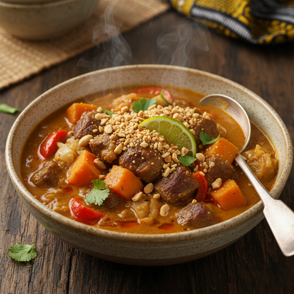 Senegalese Peanut Stew (Mafe') recipe