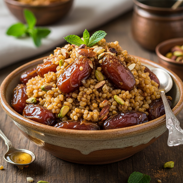 Sephardic Honey Date Bulgur Delight recipe