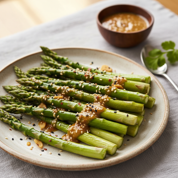 Sesame-Drizzled Asparagus Delight recipe