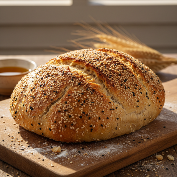 Sesame-Infused Artisan Bread recipe