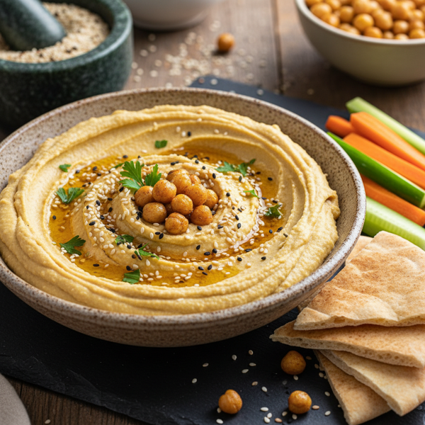 Sesame-Infused Chickpea Hummus recipe