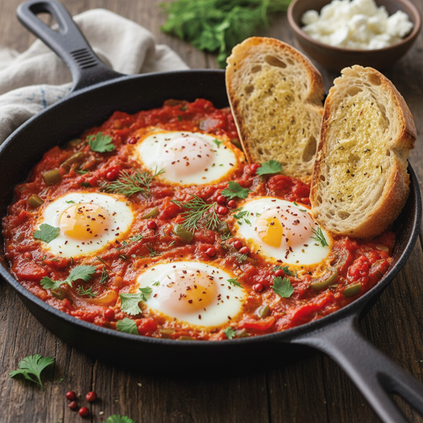 Shakshuka: Persian Eggs Poached in Spiced Tomato Sauce recipe