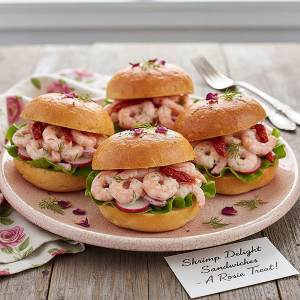 Shrimp Delight Sandwiches - A Rosie Treat! recipe
