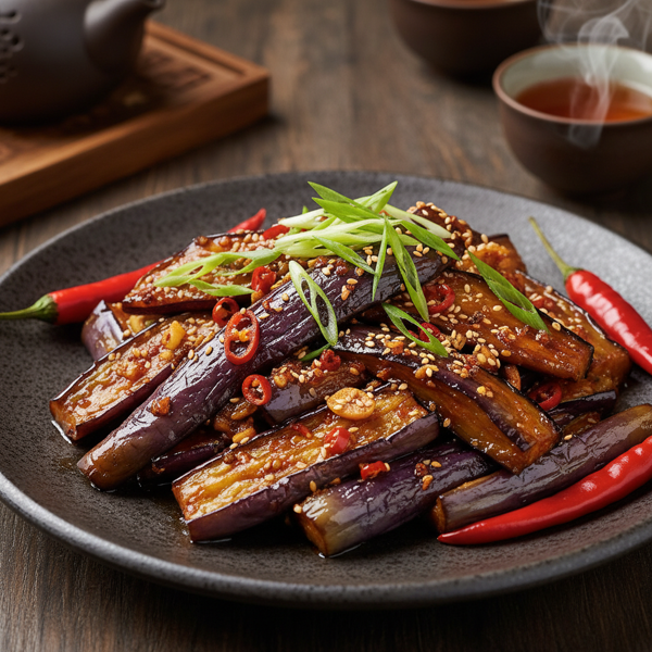 Sichuan Style Garlic Eggplant recipe