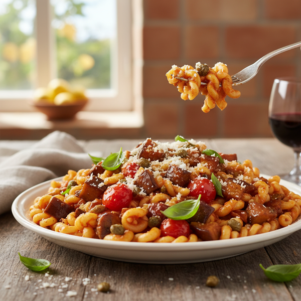 Sicilian Eggplant Pasta Delight recipe