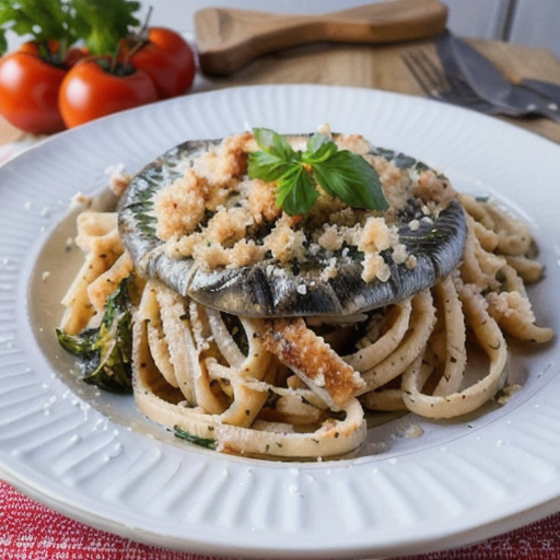 Sicilian Sardine Linguine Al Forno with Parsley Breadcrumbs recipe