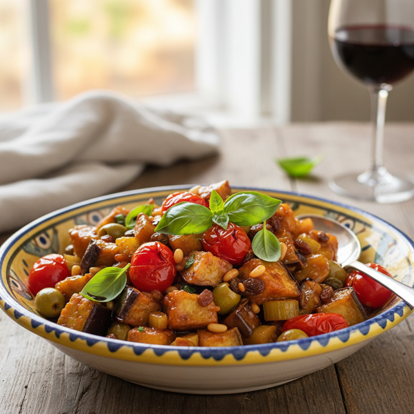 Sicilian Sweet & Sour Eggplant Delight recipe