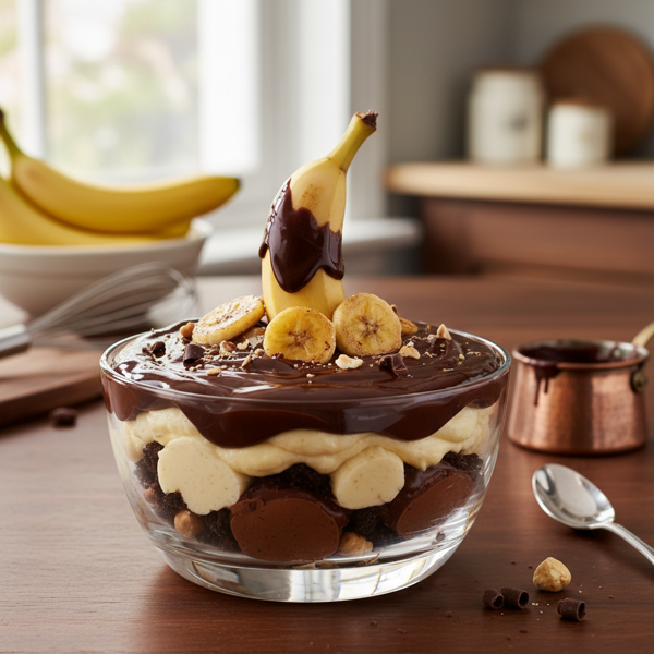Silky Banana Chocolate Delight recipe