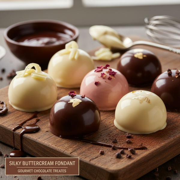 Silky Buttercream Fondant for Gourmet Chocolate Treats recipe