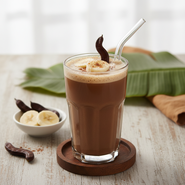 Silky Carob Banana Bliss Drink recipe