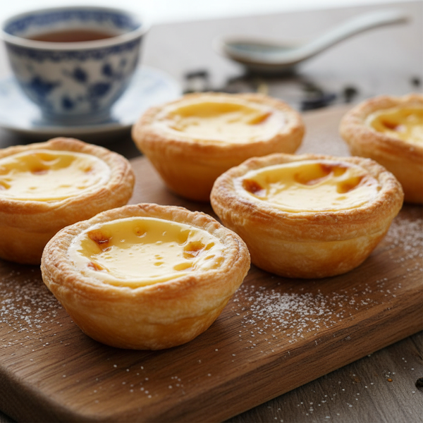 Silky Chinese Egg Custard Tarts recipe
