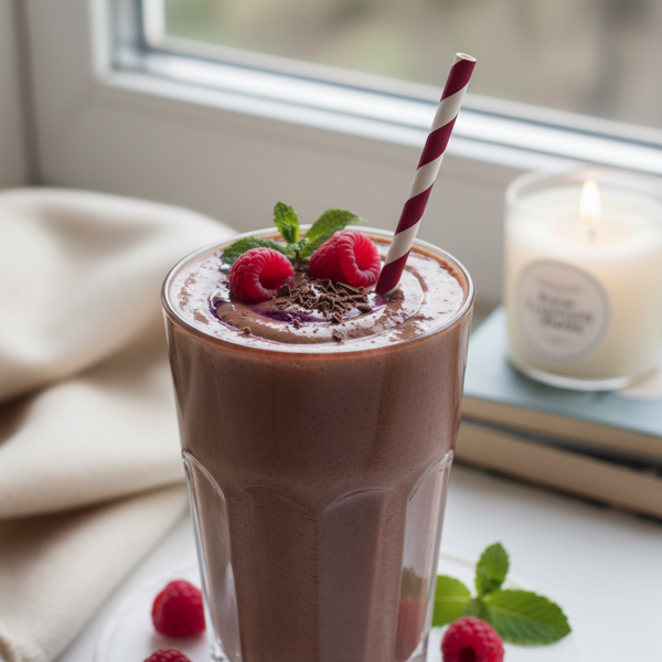 Silky Chocolate Raspberry Relaxation Smoothie recipe