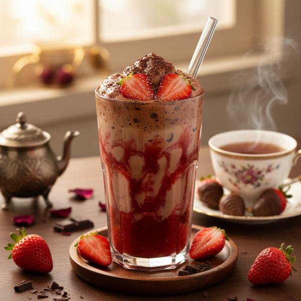 Silky Chocolate Strawberry Oasis Tea recipe