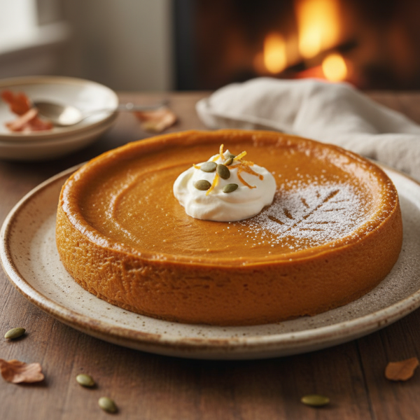 Silky Crustless Gluten-Free Pumpkin Pie recipe