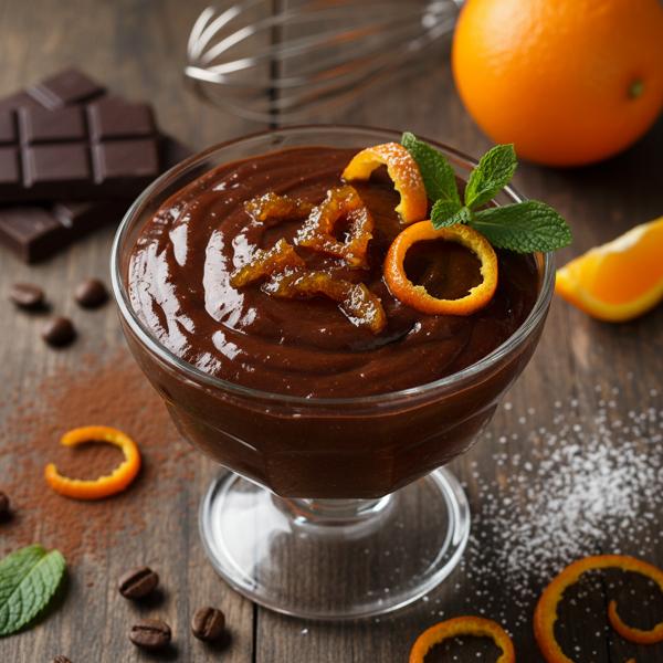 Silky Dark Chocolate Orange Mousse recipe