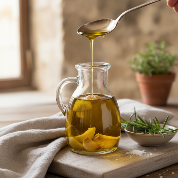 Silky Garlic-Infused Olive Oil recipe