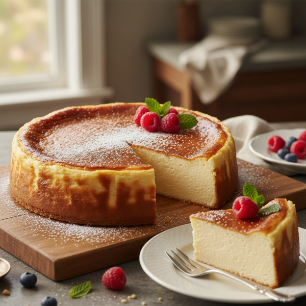 Silky No-Crust Cheesecake Delight recipe