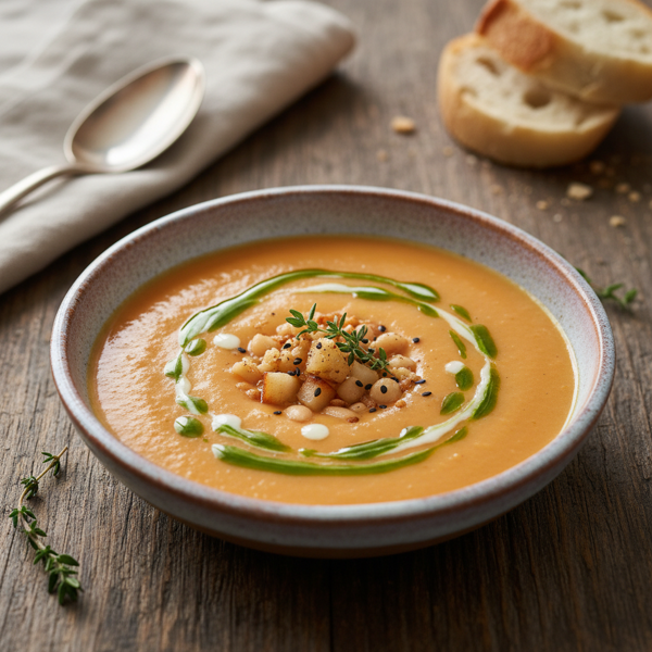 Silky Smooth Carrot, White Bean, and Pear Velvet Soup recipe