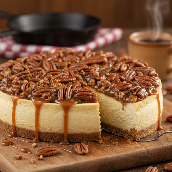 Silky Southern Pecan Pie Cheesecake recipe