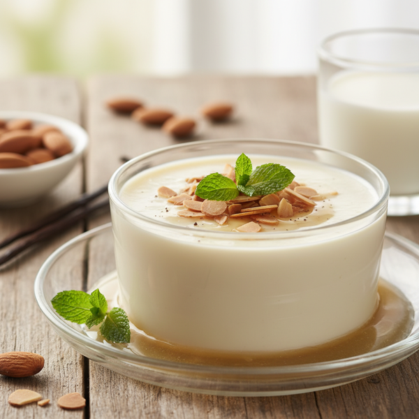 Silky Sugar-Free Vanilla Almond Panna Cotta recipe