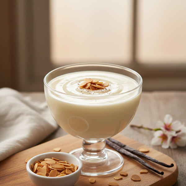 Silky Vanilla Almond Delight Pudding recipe