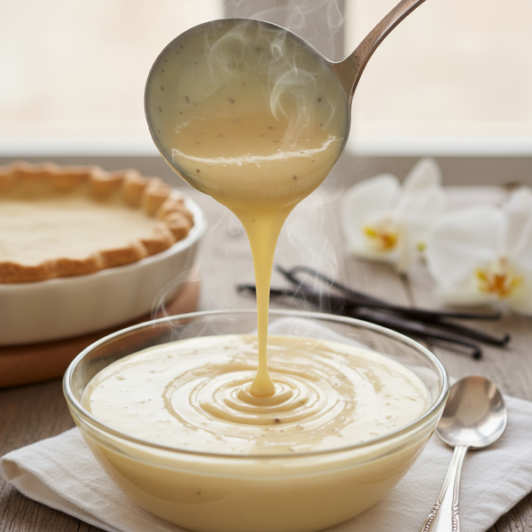 Silky Vanilla Custard Sauce recipe
