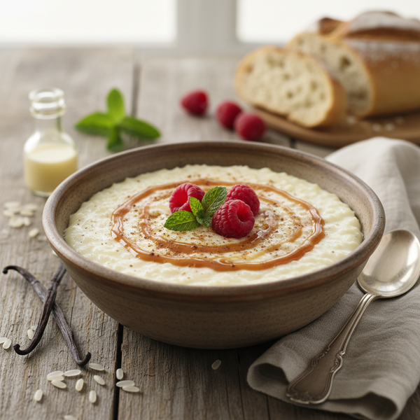Silky Vanilla Rice Pudding Delight recipe