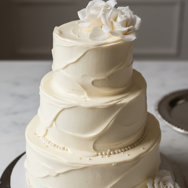 Silky Wedding Cake Frosting recipe