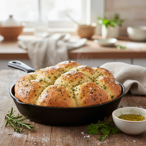 Simple Herb Infused Pull-Apart Bread recipe